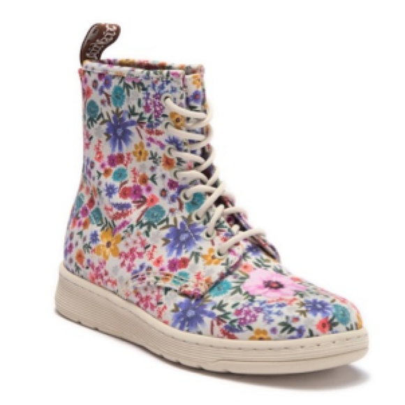 Dr. Martens Shoes - Dr. Martens SoftWair Newton Floral Print Boots